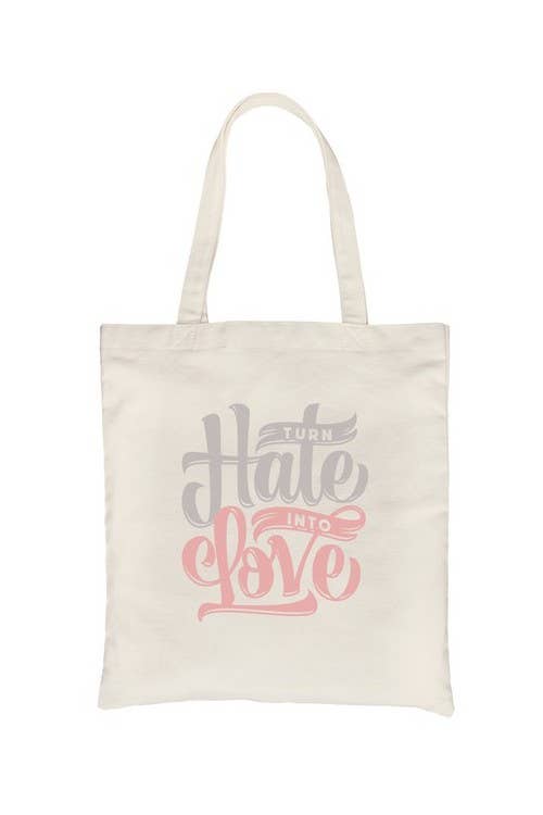 365 In Love – wholesale Bärkasse - Dam – Hate Turn Kärlek Canvas1