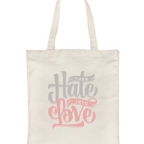 365 In Love – wholesale Bärkasse - Dam – Hate Turn Kärlek Canvas1