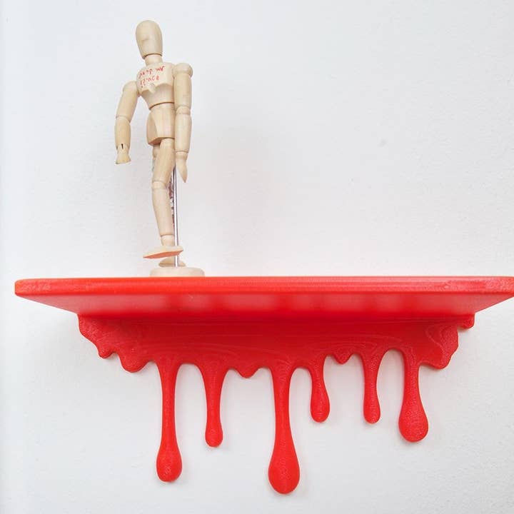3D Printed Dripping Shelf: Modern Surrealist Wall Decor for wholesale by Digital Chaotik