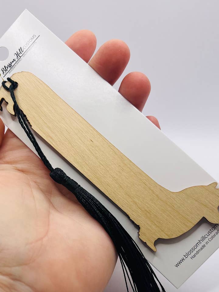 Marque-page en bois - Corgi pour la vente par Blossom Hill Customs