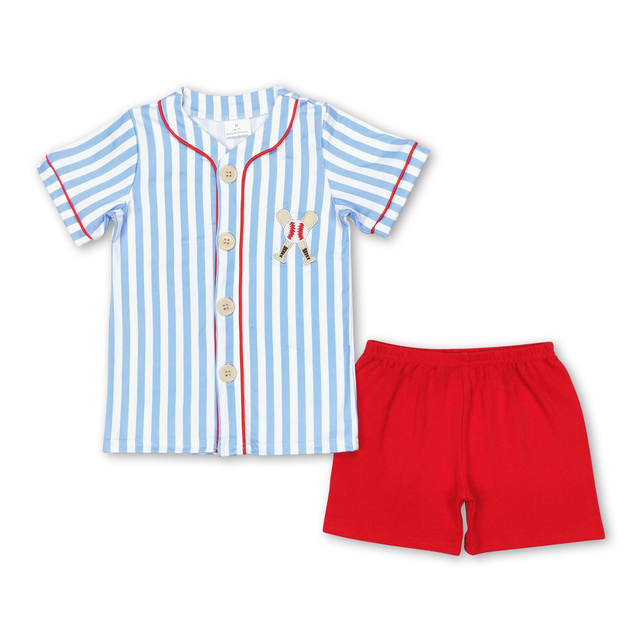 Yawoo Garments - Wholesale Bodysuit (Non-Footed) - Baby - Short sleeves stripe baseball baby kids romper1