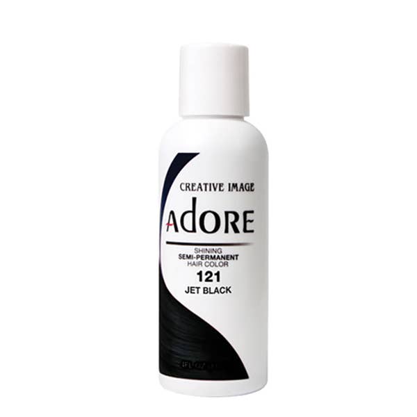 Majestic Wholesale - Wholesale Hair Dye - Adore #121 Jet Black – 4oz Semi-Permanent Hair Color