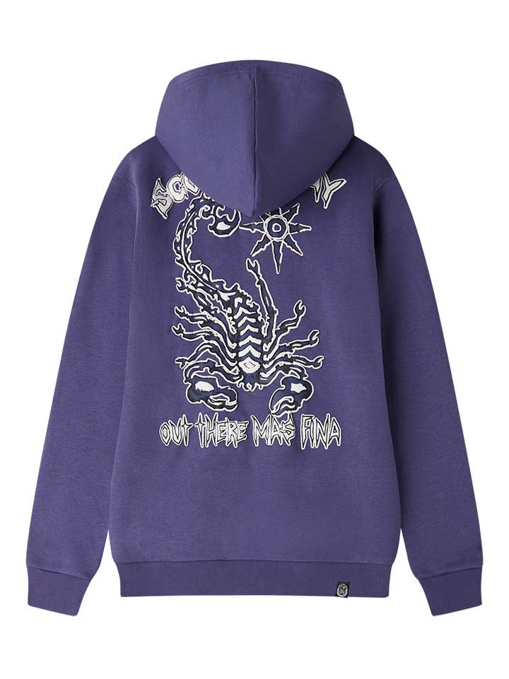 Sweat à capuche zippé "Neon Scorpion" homme pour la vente par Scorpion Bay