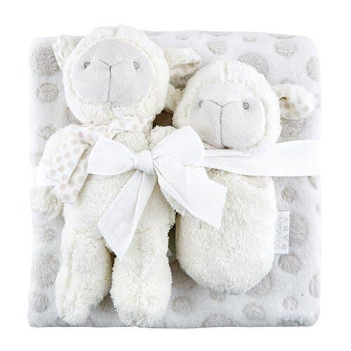 Stephan Baby by Creative Brands - Wholesale Stuffed/Plush Toy - Kids & Baby - Blanket Toy Set - Lamb