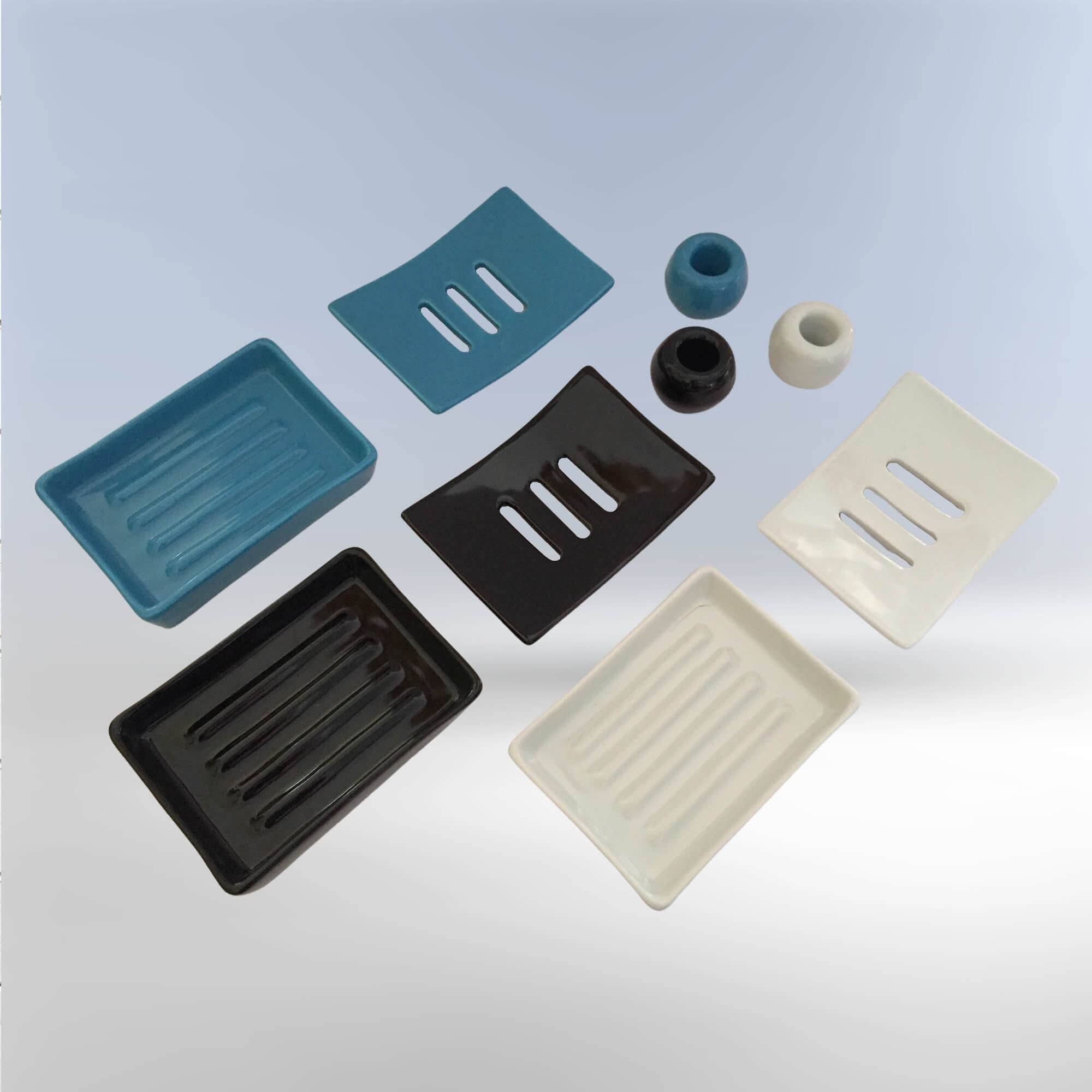 Elicious - Wholesale Bath Soap Dish - Handgemaakt keramisch zeepbakje Clausa - blauw2