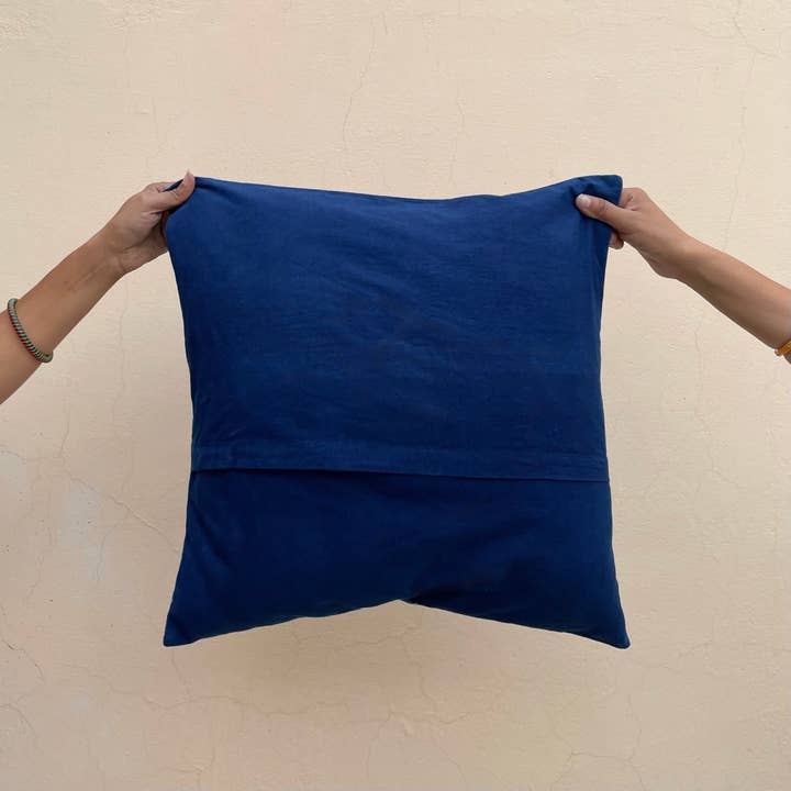 DABU – wholesale Prydnadskuddfodral – Neem Leaf | Indigo | Kuddfodral