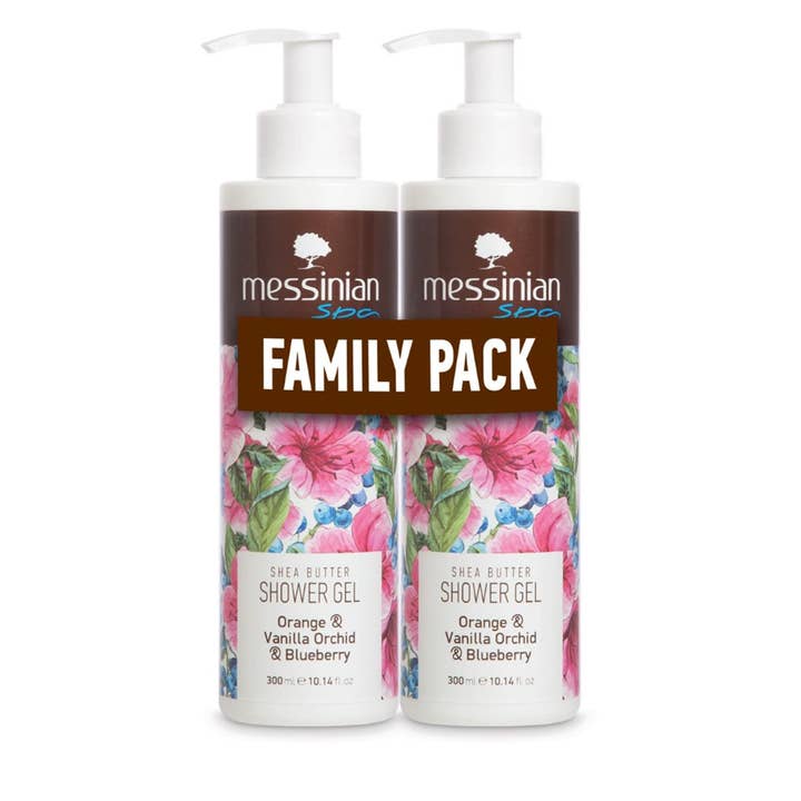 Family Pack Gel Doccia Arancia e Orchidea Messinian Spa per la vendita all'ingrosso da parte di IngrossoBeauty by INCI Srl