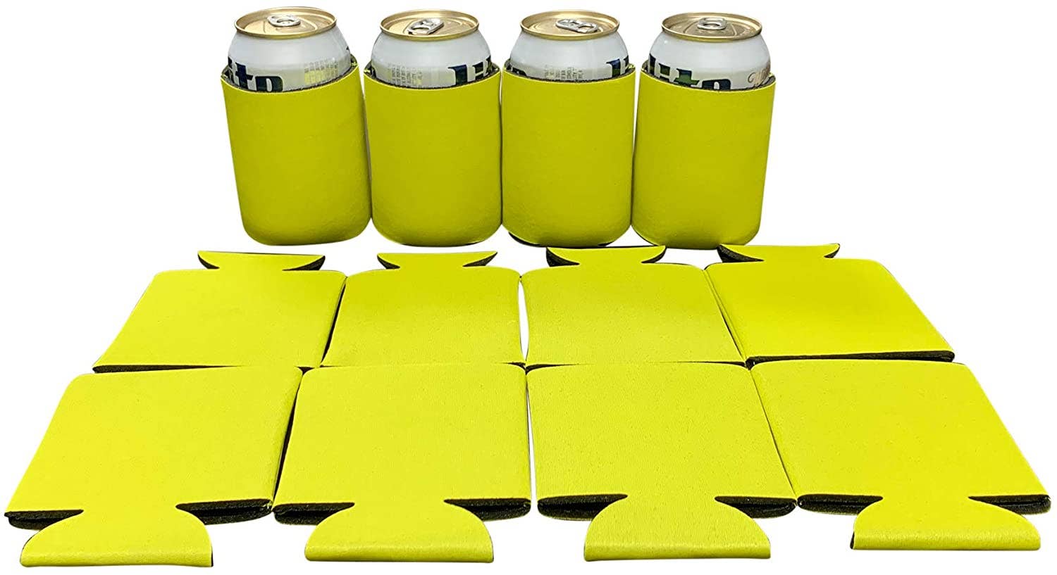 KP Kool Products - Wholesale Drink Huggers & Koozies - Blank Beer Can Cooler Sleeves, Plain Collapsible Soda Cover Coolies11