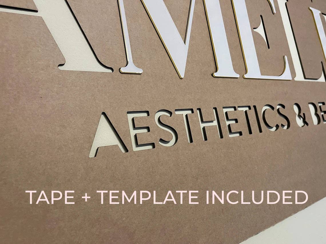 Lasartify – wholesale Väggskylt – Anpassade 3D-bokstäver för vägg - välj ditt typsnitt4