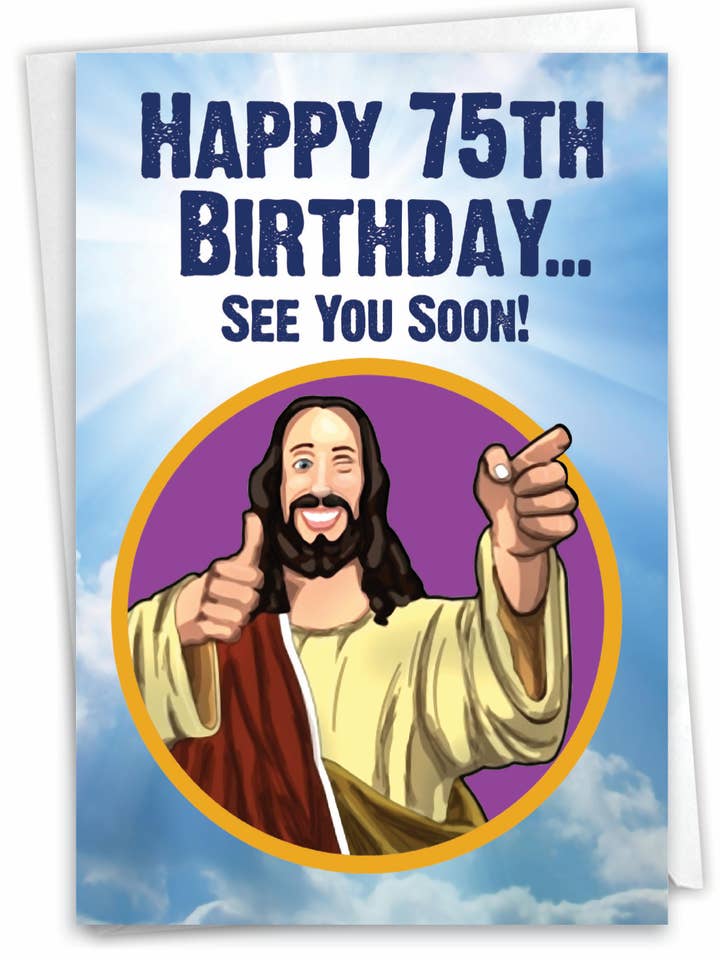 Birthday Greeting Card - See You Soon - 75 for wholesale by NobleWorks