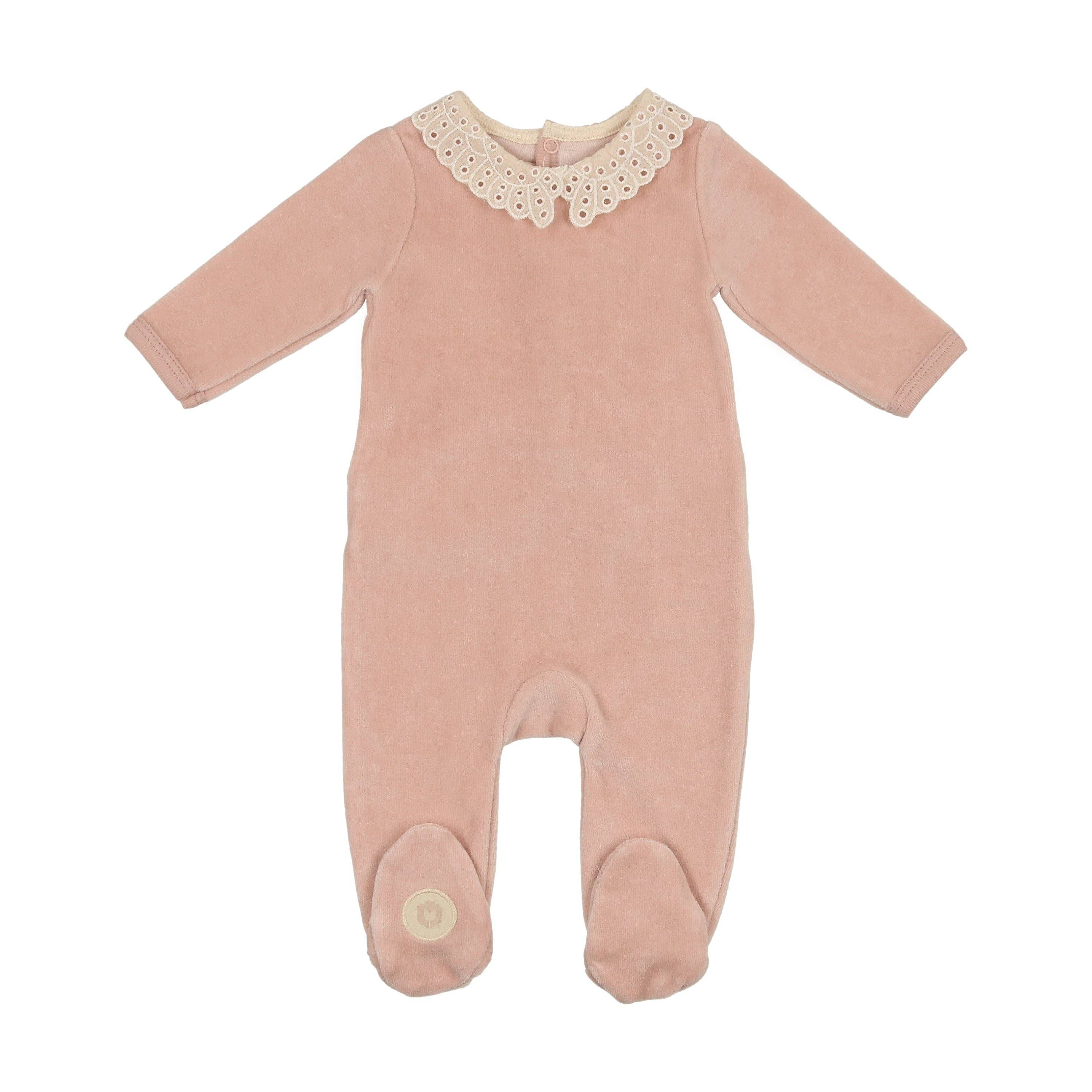 Mon Tresor Bebe - Wholesale Jumpsuit - Baby - Tiny Eyelet Footie0