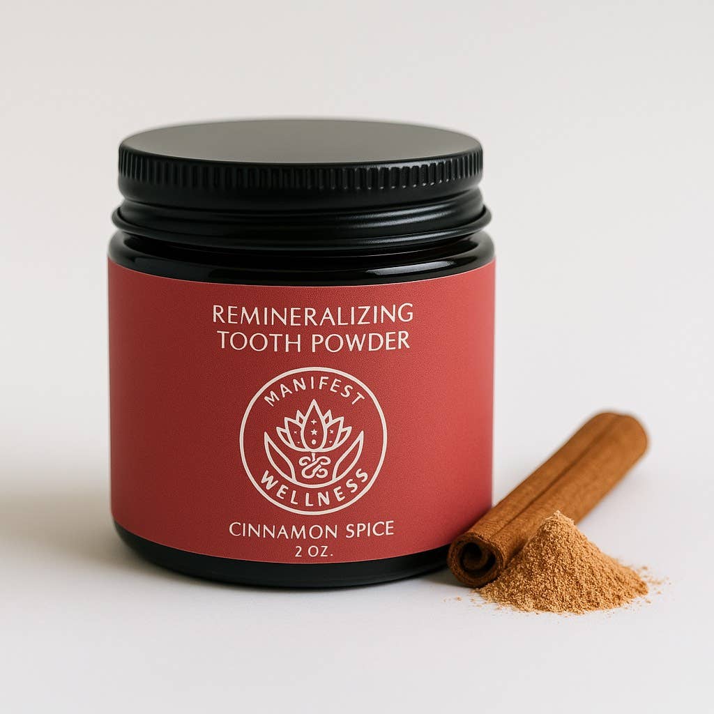 Manifest Wellness - Wholesale Toothpaste - Cinnamon Spice Remineralizing Tooth Powder
