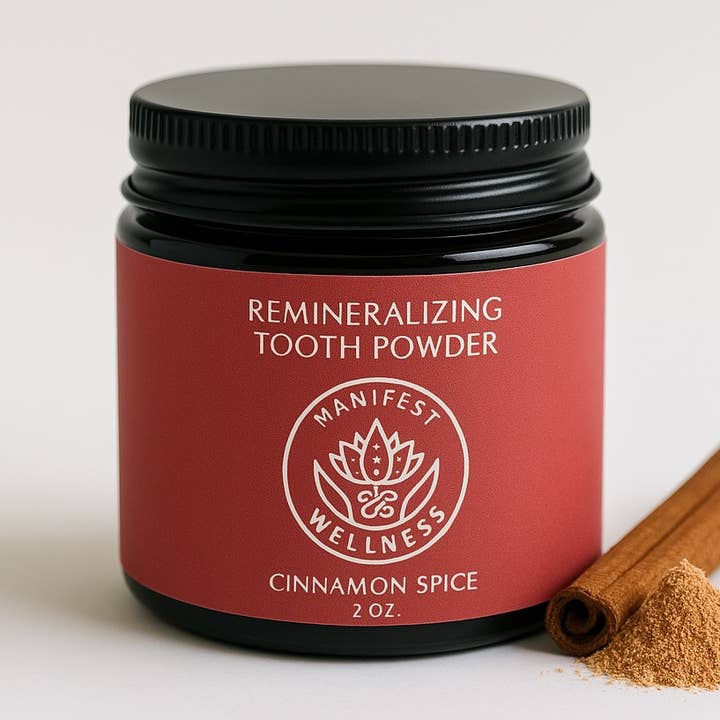 Manifest Wellness - Wholesale Toothpaste - Cinnamon Spice Remineralizing Tooth Powder 0