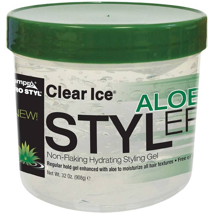 KT Supply - Wholesale Hair styling gel/mousse - Ampro Gel Clear Ice Styler, 32 Oz.