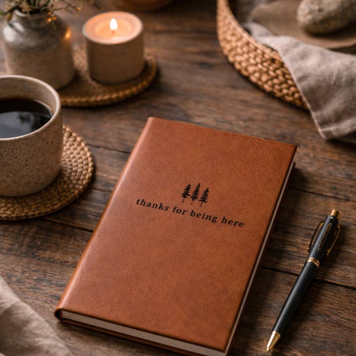 Leatherette Guest Book // House Journal for wholesale by Jus Sayin'