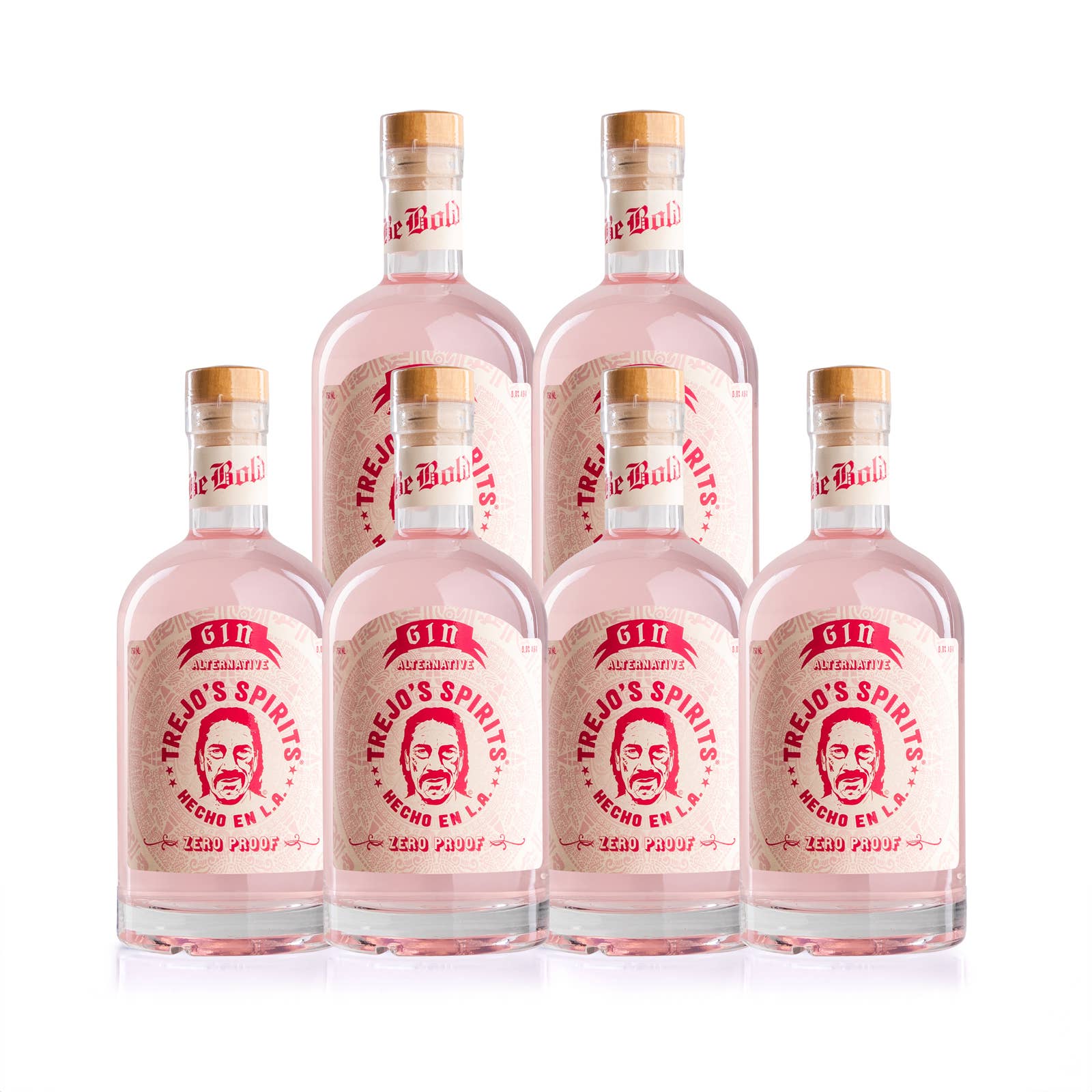 Trejo's Zero Proof Spirits - Wholesale Non-Alcoholic Spirits/Wine/Beer - Trejo's Spirits Zero Proof Pink Gin Alternative (6 Pack)2