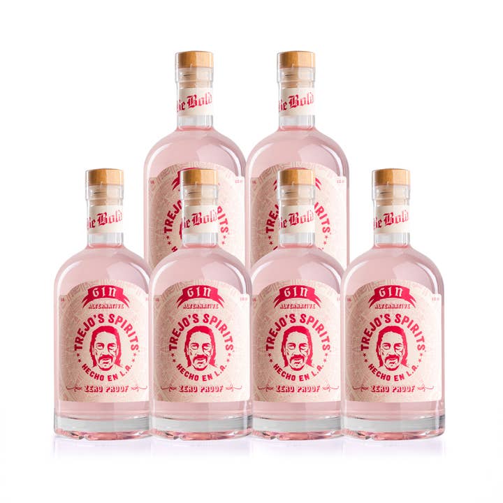 Trejo's Zero Proof Spirits - Wholesale Non-Alcoholic Spirits/Wine/Beer - Trejo's Spirits Zero Proof Pink Gin Alternative (6 Pack)2