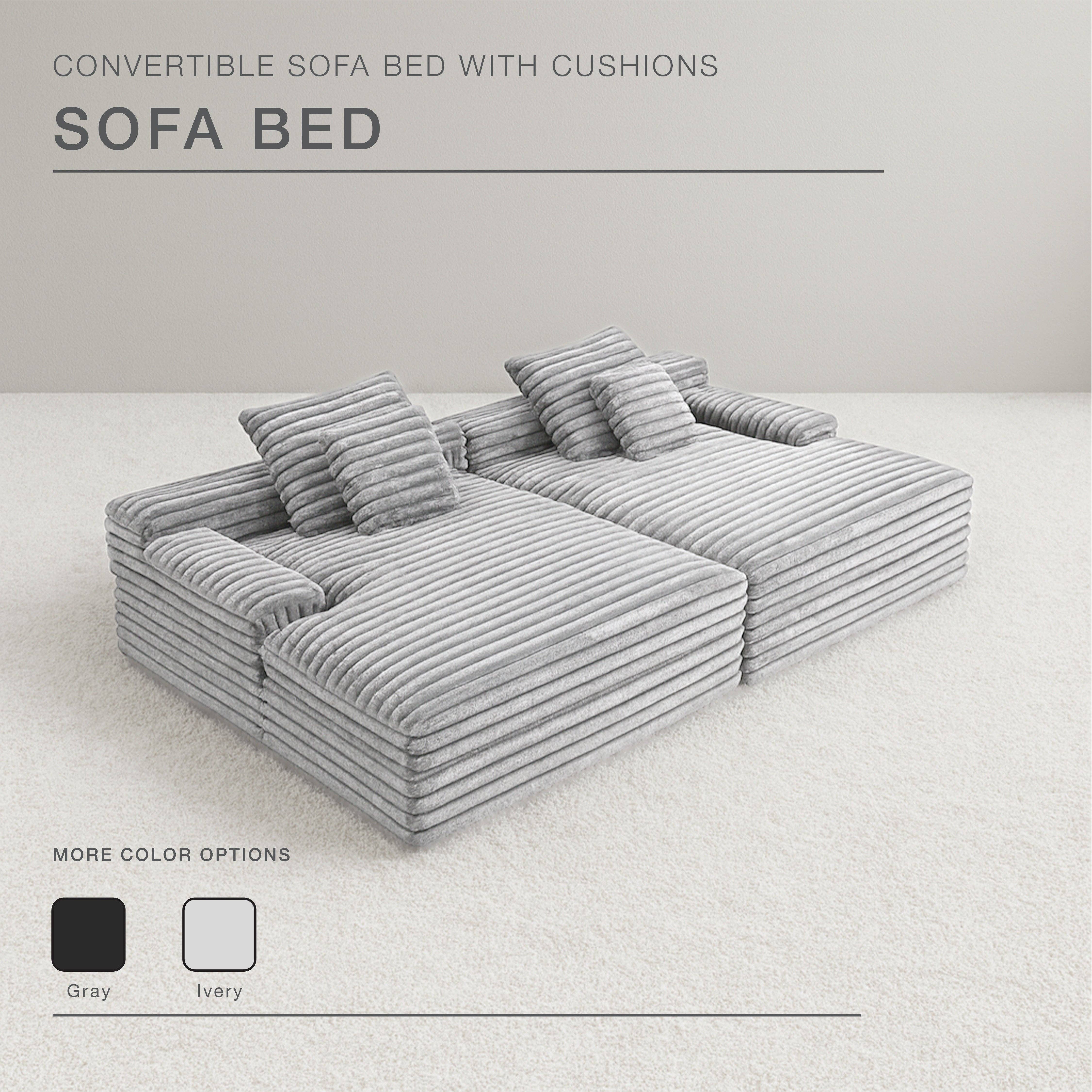 LivingTaste Home Inc - Wholesale Sofa - Side By Side Oversized Lounge Sofa - Light Grey1