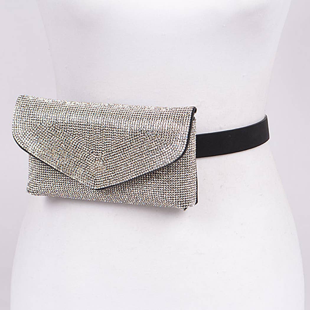 3AM BY H&D ACCESSORIES - Vente Sac ceinture – femme - Pack de fanny clouté en strass1