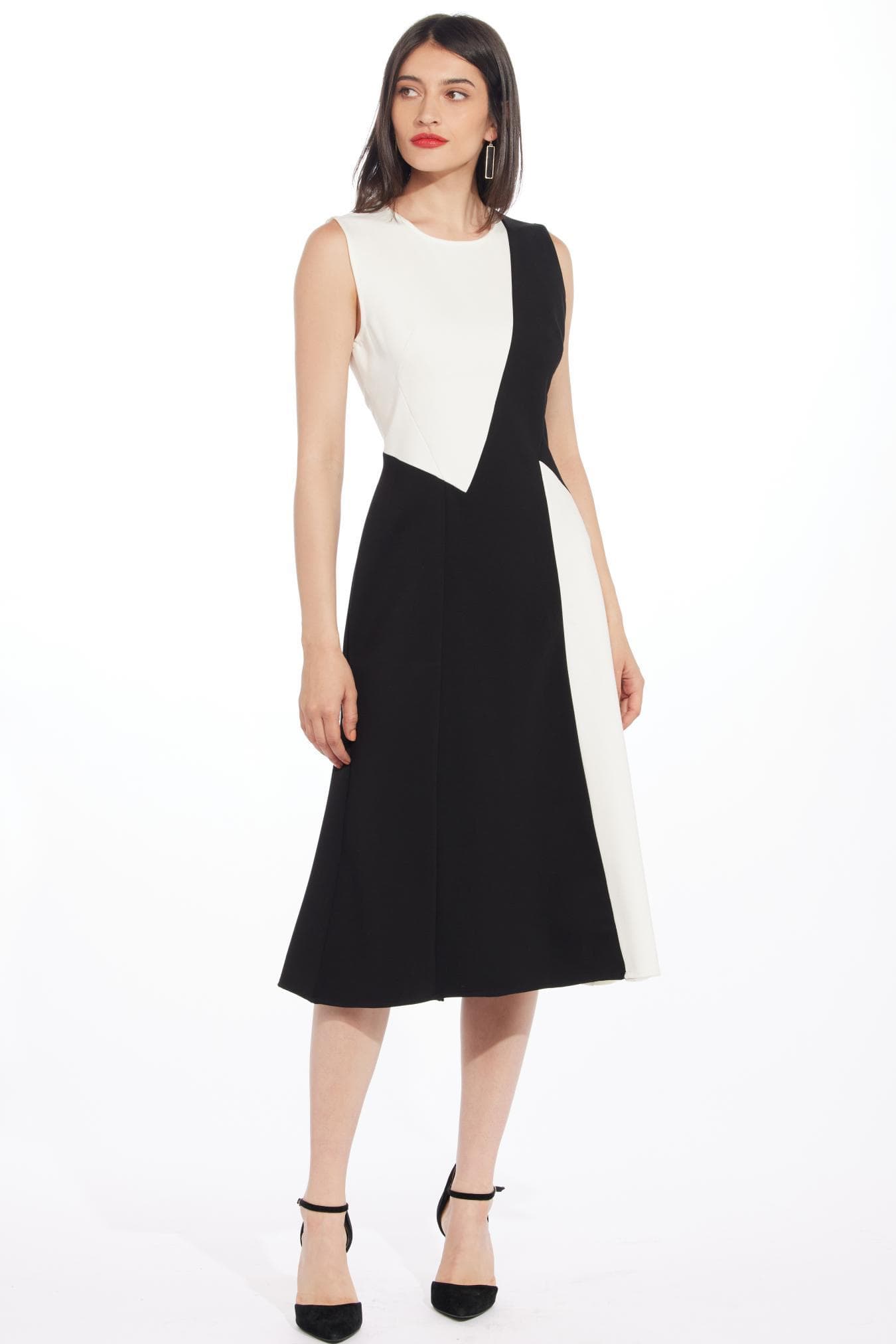 Eva Franco - Wholesale Dress - Women's - Zen Dress - Black and White1