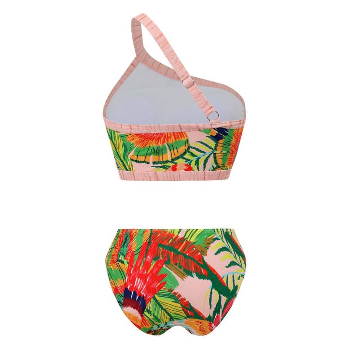 Sweetkama - Wholesale Two Piece Swimsuit - Women's - Ladies Print Tassels One Shulder Bikini Set SKSW401182