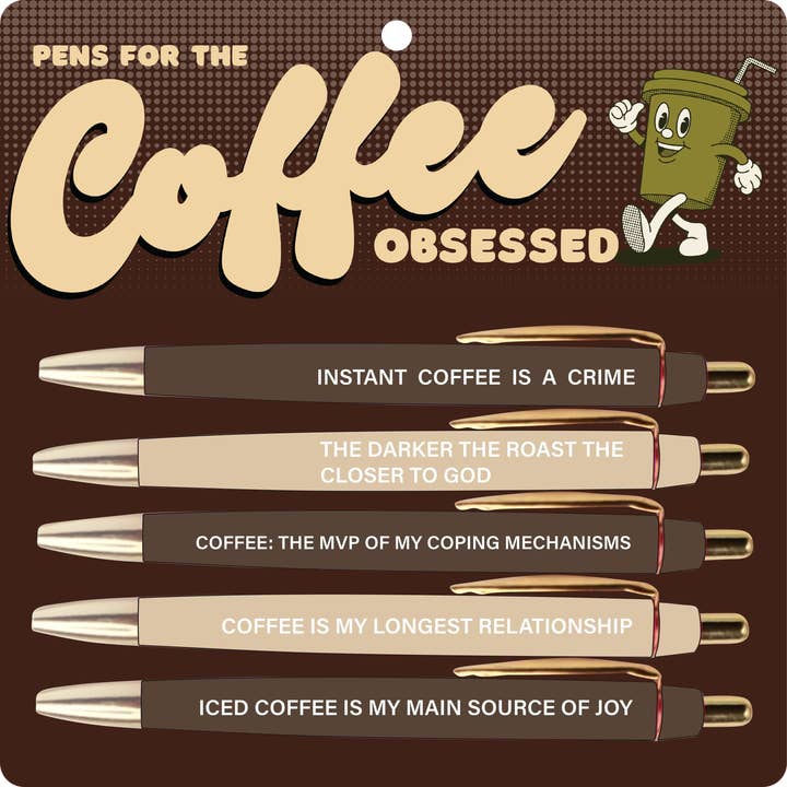 Coffee Obsessed Pen Set Coffee Obsessed Pen Set