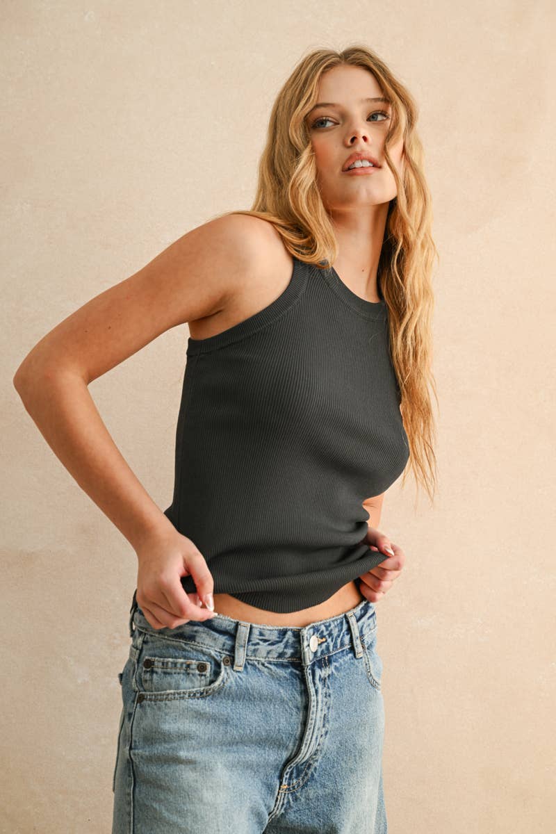 MIOU MUSE - Wholesale Tank Top - Women's - MMT1242   CLASSIC RIBBED TANK TOP26