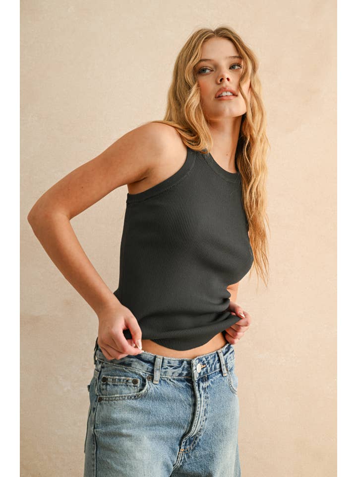 MIOU MUSE - Wholesale Tank Top - Women's - MMT1242 CLASSIC RIBBED TANK TOP26