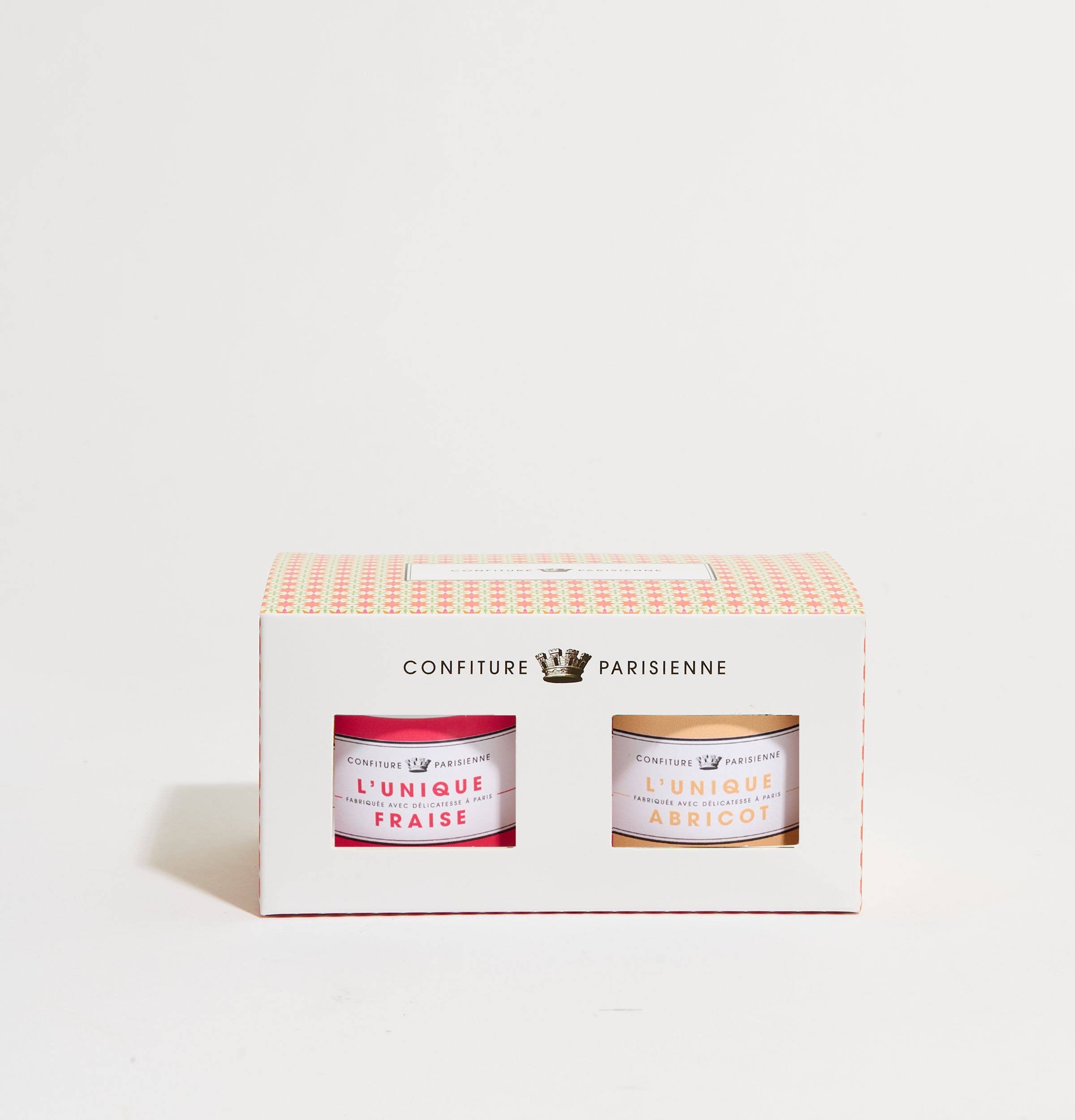 Confiture Parisienne - Wholesale Jam/Jelly - Set 2X100G Strawberry & Apricot0