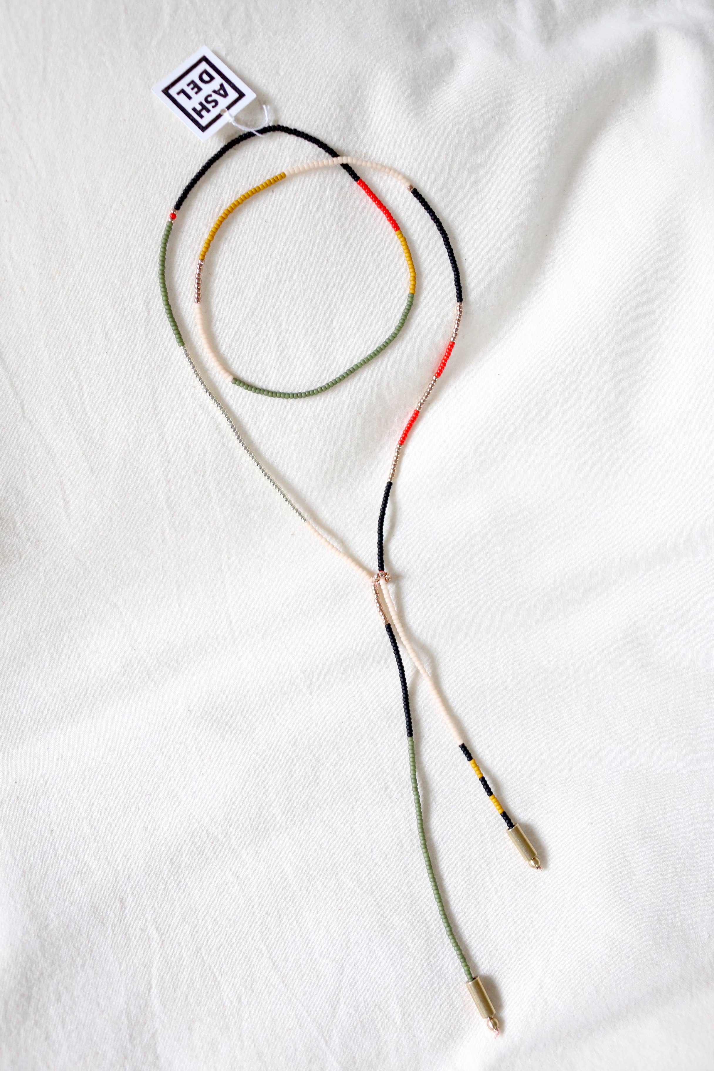 ashdel - Wholesale Y-Neck/Lariat Necklace - Color Block Bolariat Necklace1