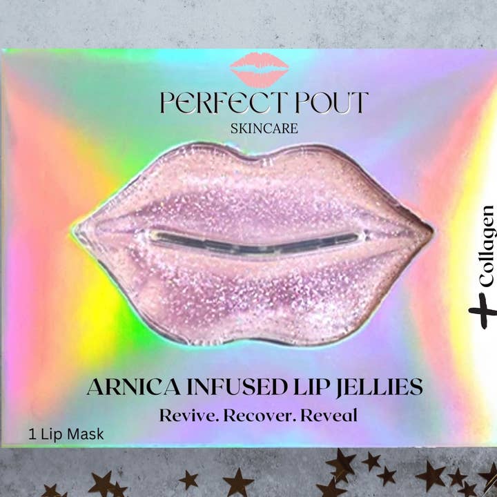 Perfect Pout Skincare - Wholesale Lip Treatment/Mask - Arnica + Collagen Lip Jellies-Wholesale case of 502