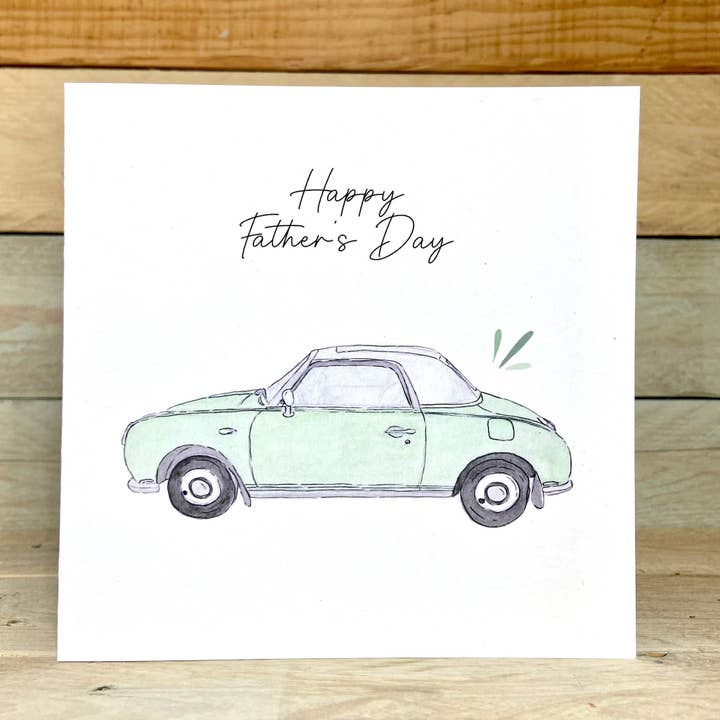 Figaro Car Father's Day Card for wholesale by Arty Bee Designs