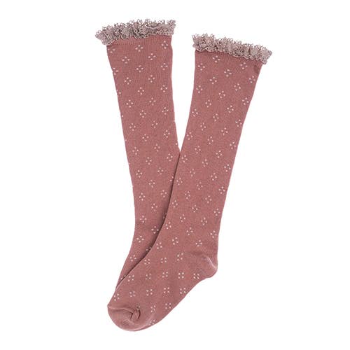 Tocoto Vintage - Wholesale Socks - Kids - Openwork Socks With Lace W741211
