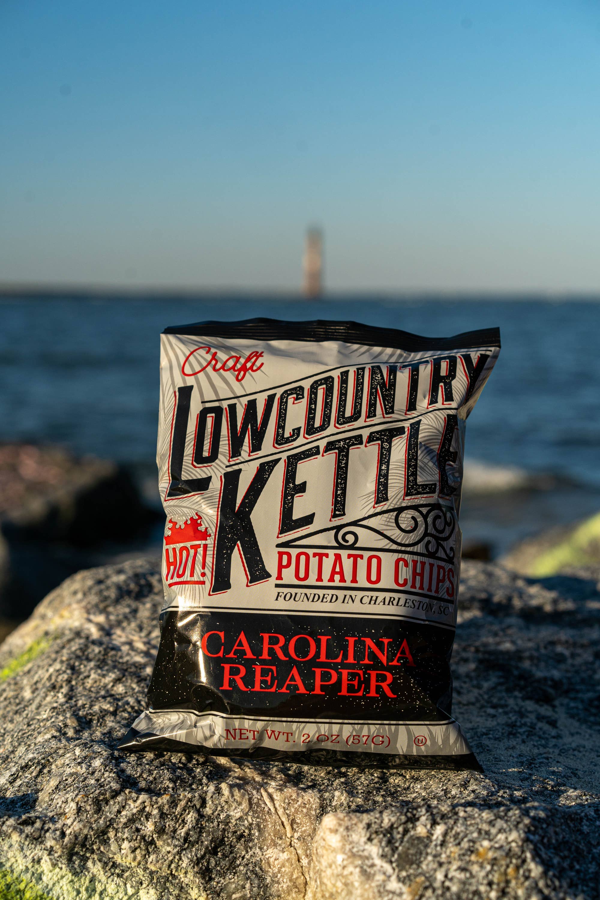 Lowcountry Kettle - Wholesale Chips - Carolina Reaper Potato Chips - 24 bags1