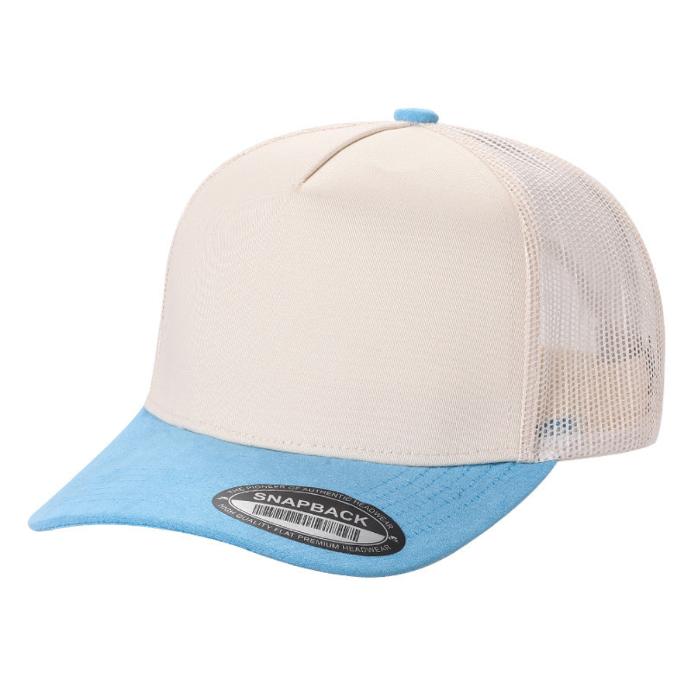 DOBBI – Boné de beisebol - Unissexo por atacado – DOIS TONS TC MALHA NAS COSTAS & ALETAS DE CAMURÇA11