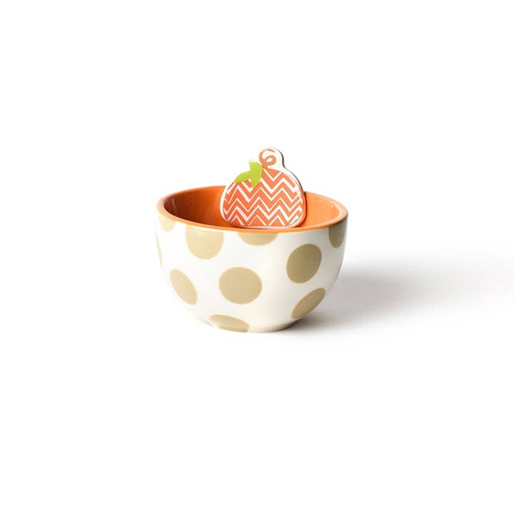 Chevron Pumpkin Embellishment Bowl for wholesale by Happy Everything!
