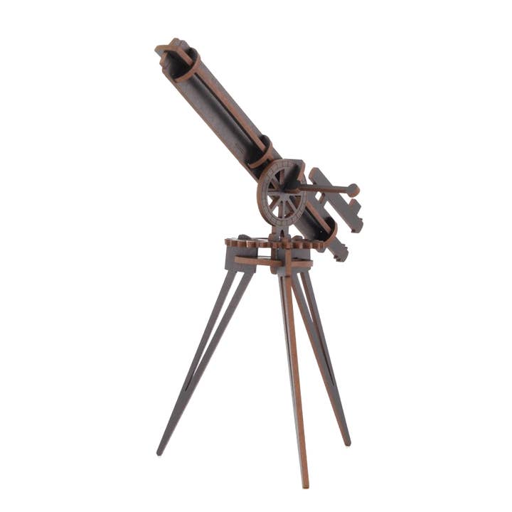 Telescope Wooden Kitset (Medium), 3D Puzzle for wholesale by LITTLE AND WOOD