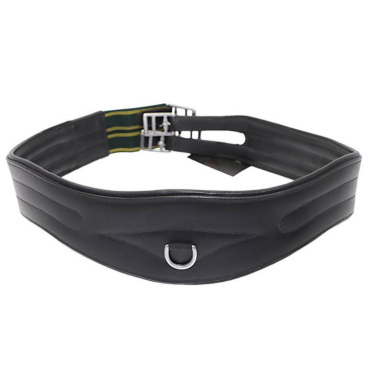 English Anatomically-Contoured Top Grain Leather Horse Girth for wholesale by Grewal Equestrian