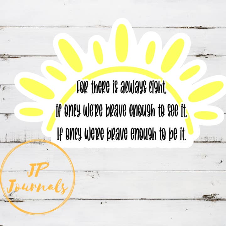 The Hill We Climb : The Amanda Gorman Poem Citation Sticker laminé à la forme pour la vente par JP Designs