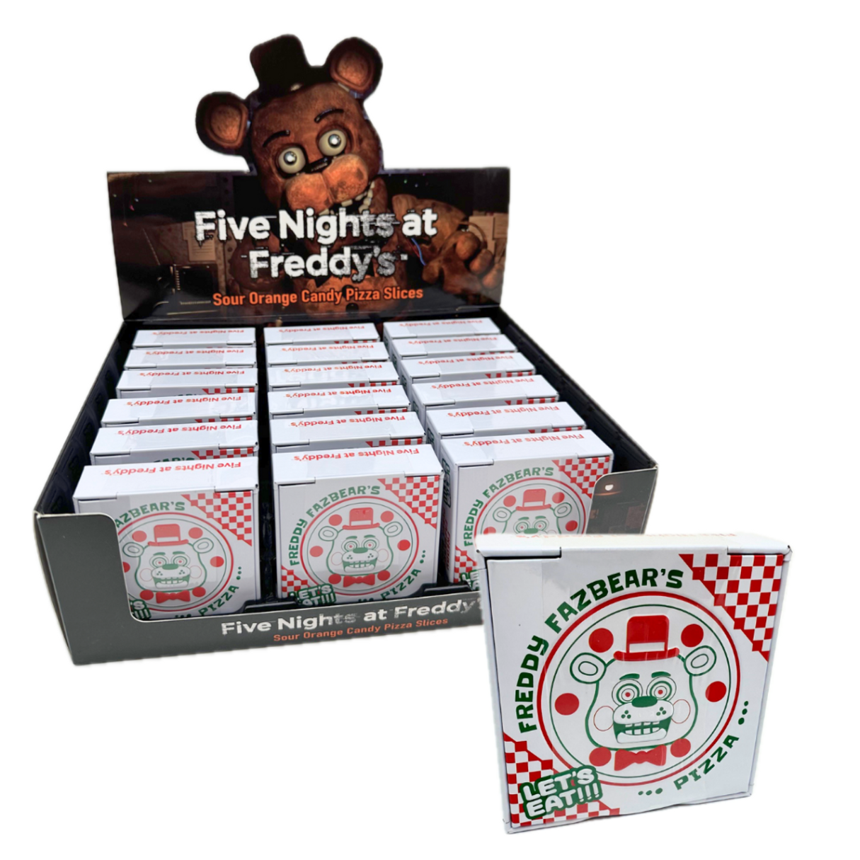 I Got Your Candy - Wholesale Hard Candy - Boston America Five Nights at Freddy's Sour Orange Candy Tin 1.2oz - 18ct0