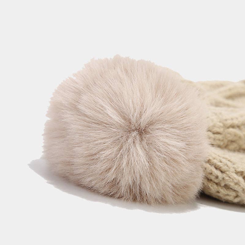 Dipped Shop - Wholesale Winter Accessory Set - Women's - Solid Color Twist Simple Knit Hat & Scarf Sets DPHS034219