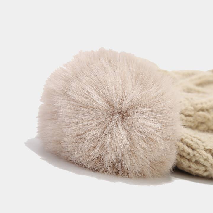 Dipped Shop - Wholesale Winter Accessory Set - Women's - Solid Color Twist Simple Knit Hat & Scarf Sets DPHS034219