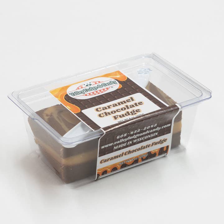 Valley Fudge & Candy - Wholesale Fudge - Caramel Chocolate 1/2 lb. Fudge Bar1