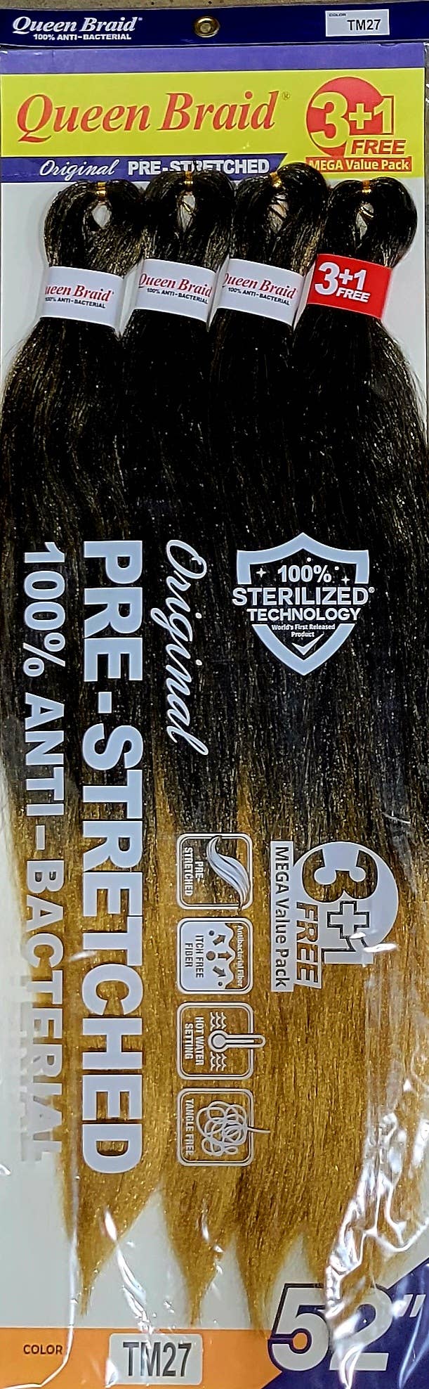 AEsthetic - Vente Extensions de cheveux - Mega pack QUEEN BRAID 3 + 1 pour extensions de cheveux4