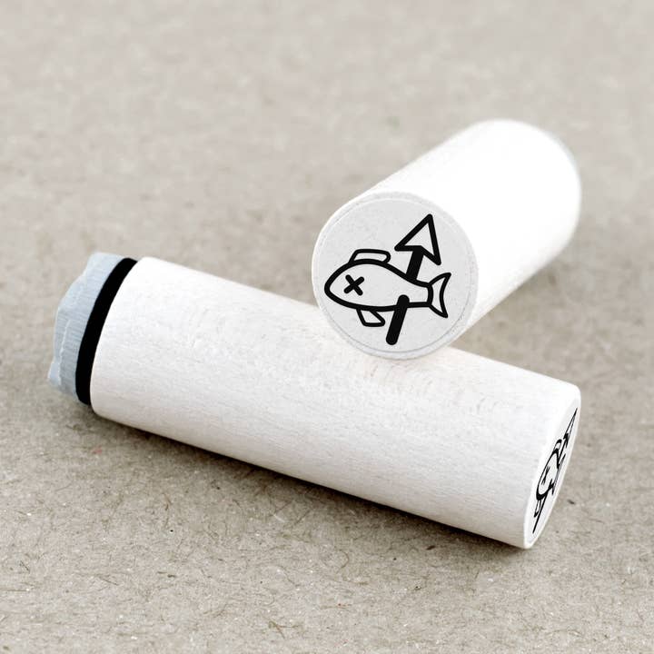 Minimpaled Fish Stempel for engroshandel hos Merry and Bright