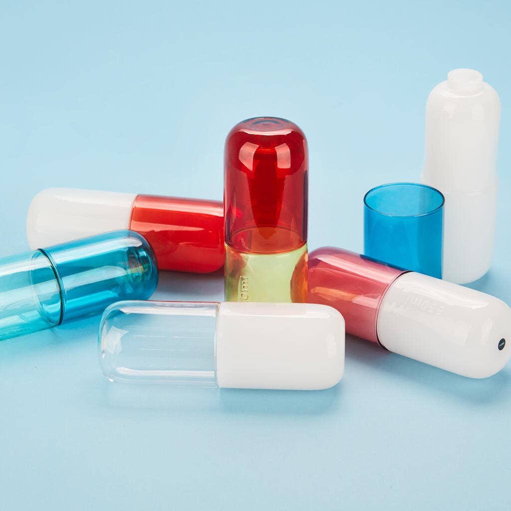 Balvi - Wholesale Water Bottle - Botella & Vaso, Water Pill, 550 ml, white/pink4