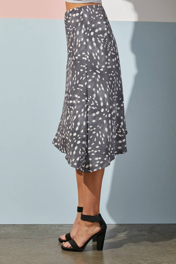 JADE BY JANE - Wholesale Skirt - Women's - Animal Print Asymmetrical Midi Skirt13