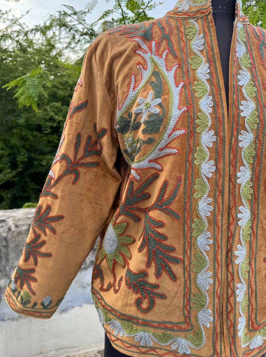 bhavnas boutique - Wholesale Jacket - Women's - Traditional Suzani Embroidery Jacket Cotton Coat Jacket 4