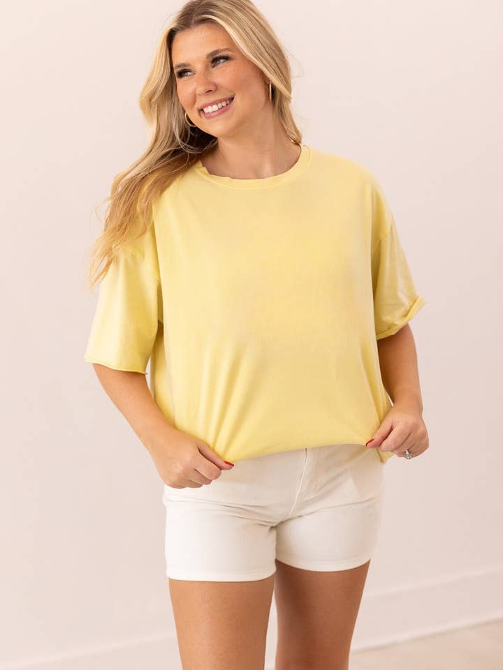 Yellow Tee Shirt Blank for wholesale by GRACE+EMMA by Southern Grace