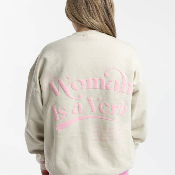 Woman is a Verb Sweatshirt for wholesale by Mixhers
